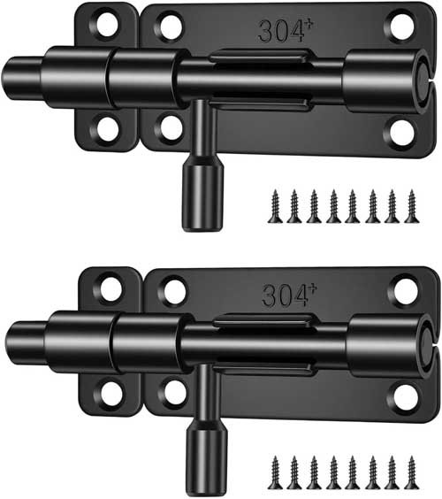 Mixara 2 Pieces 304 Acier Stainless Steel Door Latches