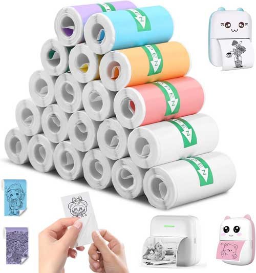 Mixara 20 Rolls Mini Printer Paper