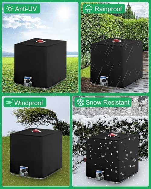 Jissta 2PC Water Tank Cover 1000 Litres