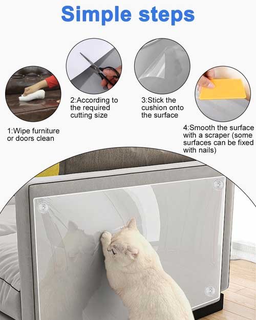 Anti-Scratch Film for Cats Jissta Cat Scratch Protection Self-Adhesive 30 cm x 300 cm