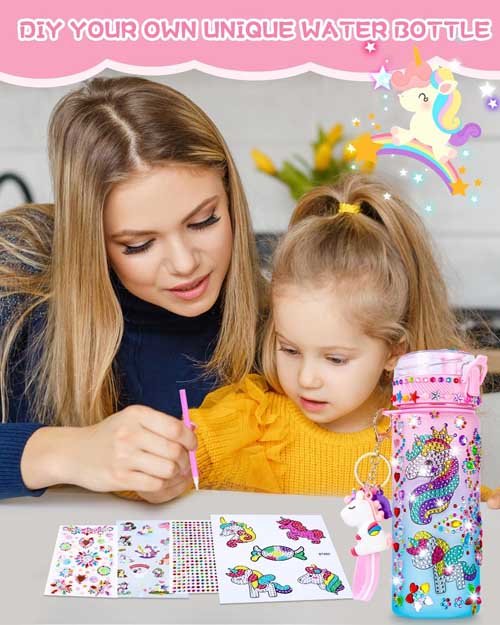 Mixara Unicorn Insulated Water Bottle Girl DIY