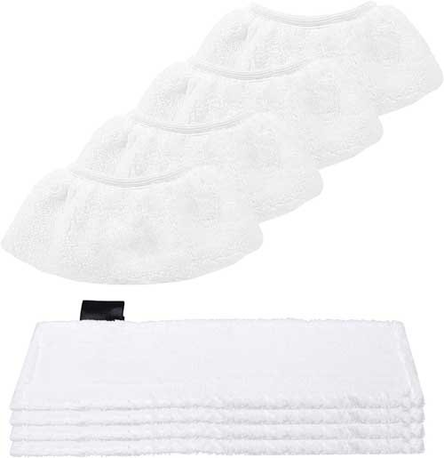 Jissta 8 Microfibre Cloth Set Compatible with Kärcher Steam Cleaner EasyFix SC 2, SC 3, SC 4, SC 5,