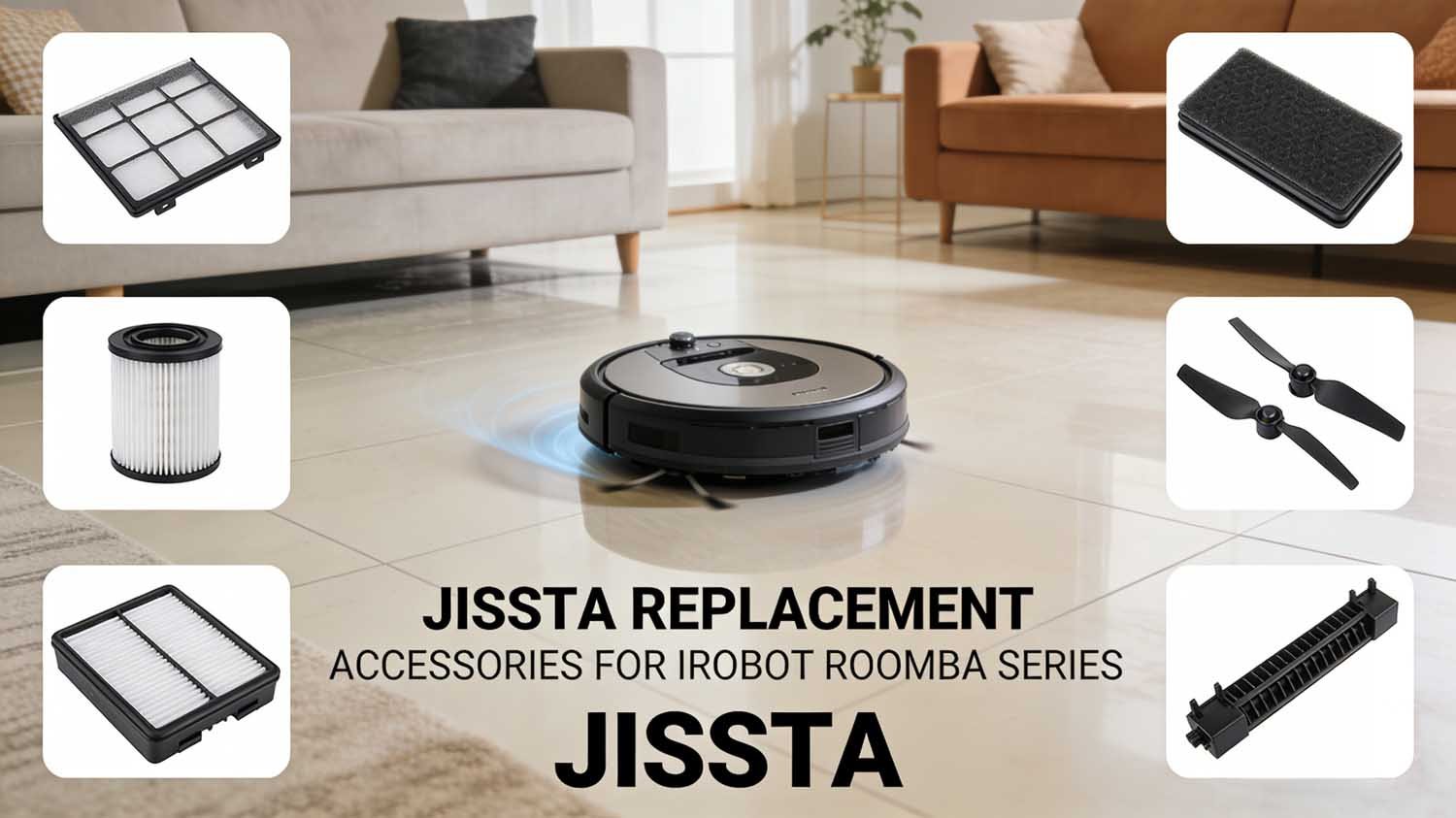 Jissta Replacement Accessories for iRobot Roomba Series