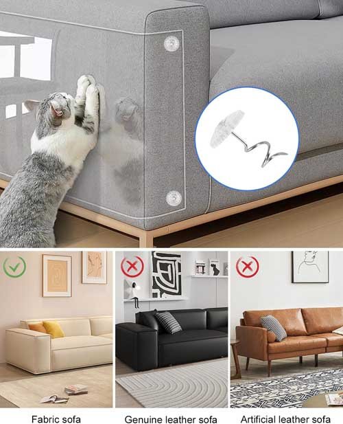 Suitable for Sofas, Cabinets, Furniture Jissta Cat Scratch Protection Self-Adhesive 30 cm x 300 cm