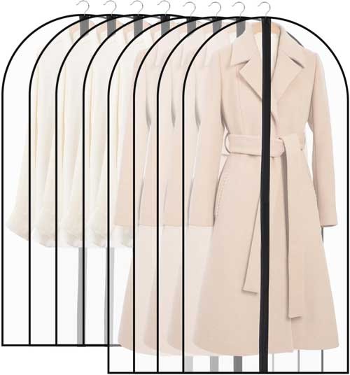 SOBEAU 8 x Semi-Transparent Protective Clothing Covers